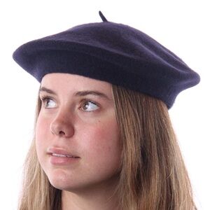 Parkhurst Basque Wool Beret Navy